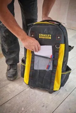 STANLEY - Sac à Dos Porte-Outils Avec Roulettes Et Poignée Télescopique -Scheppach Soldes Magasin 1 79 215 Stanley fatmax sac de chantier