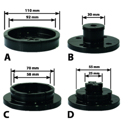 LEMAN - Coffret De 4 Machoires Pour Mandrin