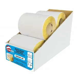 LEMAN Lots De 5 Rouleaux Papier Corindon Jaune Semi-vrac 3 LEMAN Lots De 5 Rouleaux Papier Corindon Jaune Semi-vrac