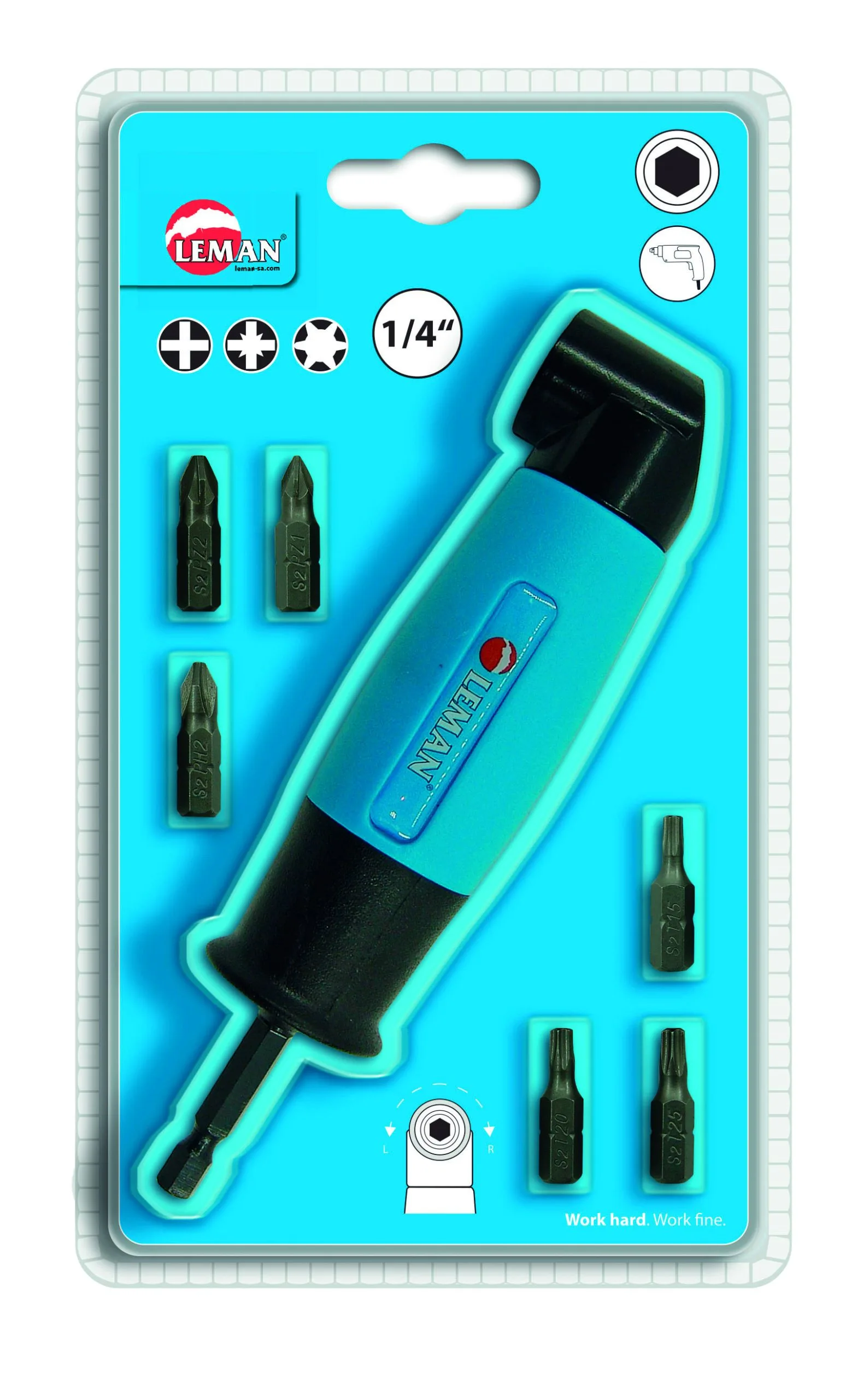 LEMAN - Renvoi D'angle 90° Pour Perceuse Et Visseuse 3 LEMAN - Renvoi D'angle 90° Pour Perceuse Et Visseuse