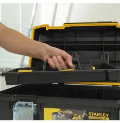 STANLEY - Boîte à Outils Etanche Fatmax - 710 X 285 X 308 Mm - Capacité Max. 45 Litres -Scheppach Soldes Magasin Boite a Outils Etanche Fatmax avec rangements 1