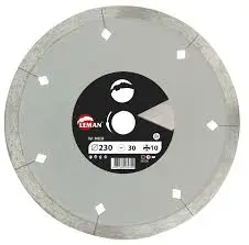 LEMAN - Disque Diamant à Jantes Continue Cannelé Grès Cérame Dia 125 Mm