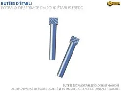 ETABLIS FRANCOIS - EBPRO Établi Bricoleur Avec 2 Presses Horizontales PH24 Et Poteaux De Serrage PM 9 ETABLIS FRANCOIS - EBPRO Établi Bricoleur Avec 2 Presses Horizontales PH24 Et Poteaux De Serrage PM -Scheppach Soldes Magasin ETABLIS FRANCOIS EBPRO etabli Bricoleur avec 2 Presses h 1