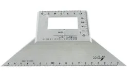 SHINWA - Equerre Japonaise Trapézoïdale Pour Carrelets, Plinthes Et Montants - 200 X 63 Mm