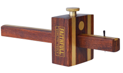 FAITHFULL - Trusquin D'ébéniste à Vis Laiton - Capacité Max : 140 Mm