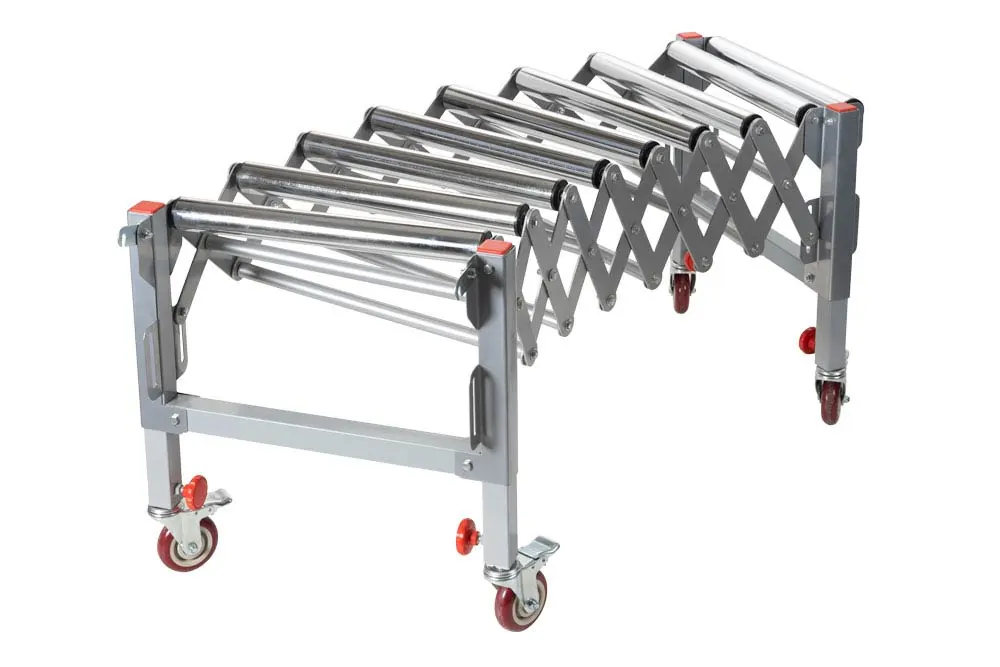 HOLZMANN - RB9A - Convoyeur à Rouleaux Extensible 500 à 1400 Mm - Largeur 500 Mm - Charge 130 Kg 3 HOLZMANN - RB9A - Convoyeur à Rouleaux Extensible 500 à 1400 Mm - Largeur 500 Mm - Charge 130 Kg