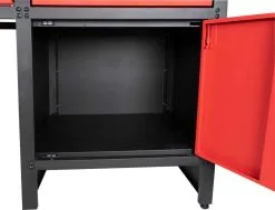 HOLZMANN - WT1700 Etabli Métallique De Travail 1700 Mm Avec Rangements 6 Tiroirs Et 1 Armoire -Scheppach Soldes Magasin HOLZMANN WT1700 Etabli de travail avec rangements 2