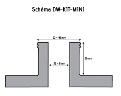 HOLZPROFI - DW-KIT-MINI Coffret Mandrin 4 Mors ø 70 Mm + Bague 1" X 8 TPI à M33 X 3,5 Mm -Scheppach Soldes Magasin HOLZPROFI Coffret mandrin o70mm DW KIT MINI 4