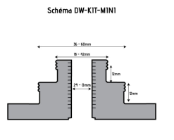 HOLZPROFI - DW-KIT-MINI Coffret Mandrin 4 Mors ø 70 Mm + Bague 1" X 8 TPI à M33 X 3,5 Mm -Scheppach Soldes Magasin HOLZPROFI Coffret mandrin o70mm DW KIT MINI 5