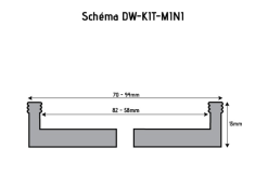 HOLZPROFI - DW-KIT-MINI Coffret Mandrin 4 Mors ø 70 Mm + Bague 1" X 8 TPI à M33 X 3,5 Mm -Scheppach Soldes Magasin HOLZPROFI Coffret mandrin o70mm DW KIT MINI 6