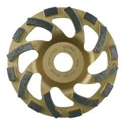 LEMAN - Plateau Diamanté Virgule Béton, Granit ( Diamètre 125 Alésage : 22.23 Mm )