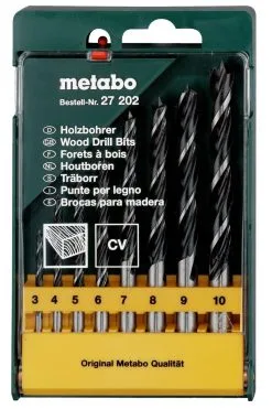 METABO - 627202000 Coffret De 8 Mèches à Bois