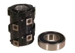 KWO - Porte-outils Hélicoïdal à Plaquettes Pour Calibrer, Chantourner Et Dresser Ø 62 Mm - Hauteur 60 - Alésage 30