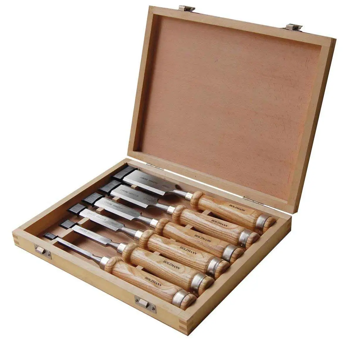 HOLZMANN - SES6TLG - Coffret De 6 Ciseaux à Bois HSS - Largeur 6 à 38 Mm 4 HOLZMANN - SES6TLG - Coffret De 6 Ciseaux à Bois HSS - Largeur 6 à 38 Mm – Image 2
