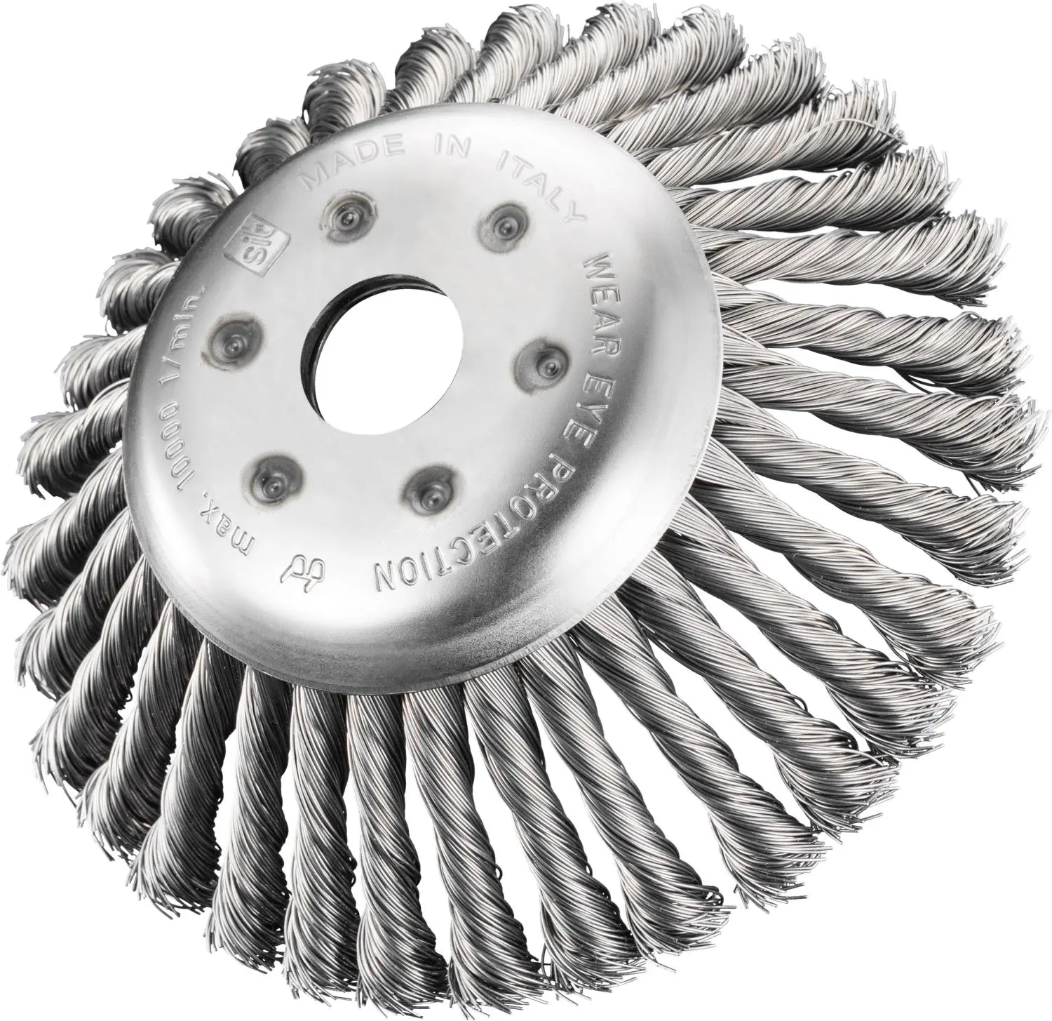 SIT Società Italiana Tecnospazzo SIT - Brosse Conique En Acier Pour Débrousailleuse ø170 Et ø200 Mm 3 SIT Società Italiana Tecnospazzo SIT - Brosse Conique En Acier Pour Débrousailleuse ø170 Et ø200 Mm