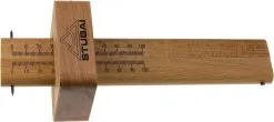 STUBAI - Trusquin Double 220 Mm En Bois Avec Graduation 150 Mm