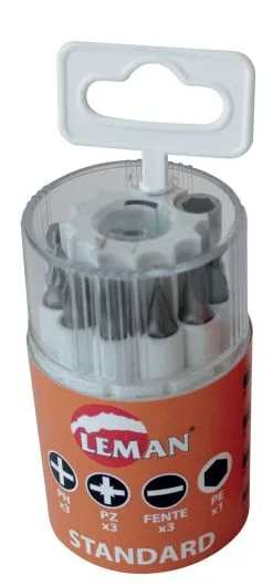 LEMAN - Tonnelet De 9 Embouts 25 Mm + 1 Porte-embout Magnétique