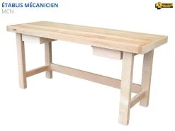 ETABLIS FRANCOIS ÉTABLIS FRANÇOIS - MCN Etabli Mécanicien De Qualité Professionnelle Avec Largeur Plateau 700 Mm Et 2 Tiroirs -Scheppach Soldes Magasin eTABLIS FRANcOIS MCN Etabli mecanicien de qualite profes 1