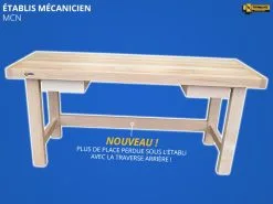 ETABLIS FRANCOIS ÉTABLIS FRANÇOIS - MCN Etabli Mécanicien De Qualité Professionnelle Avec Largeur Plateau 700 Mm Et 2 Tiroirs -Scheppach Soldes Magasin eTABLIS FRANcOIS MCN Etabli mecanicien de qualite profes 2