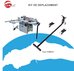 LEMAN - Kit De Déplacement Pour Combiné à Bois COM310