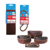 LEMAN - Lot De 3 Bandes Abrasives Sans Fin Corindon (différentes Dimensions)