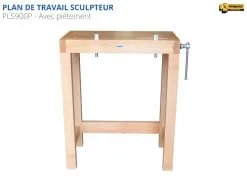 ETABLIS FRANCOIS ÉTABLIS FRANÇOIS - PLS900 Plan De Travail Pour Sculpteur -Scheppach Soldes Magasin site PLS900 SPE